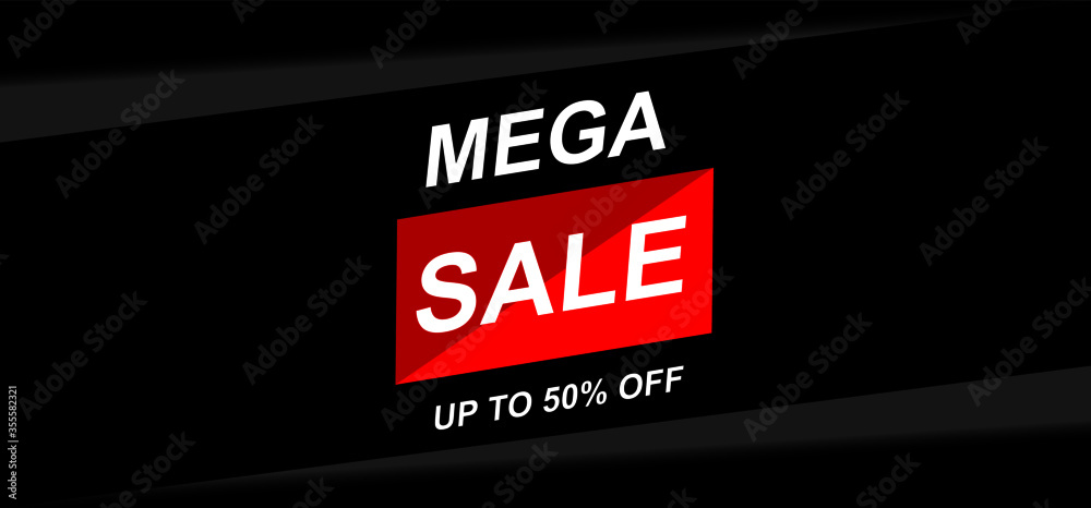 Sale banner template design, big sale special offer, super sale, get extra discount, mega sale vector illustration. Sale banner template design, big sale special offer, super sale, get extra discount, mega sale vector illustration.