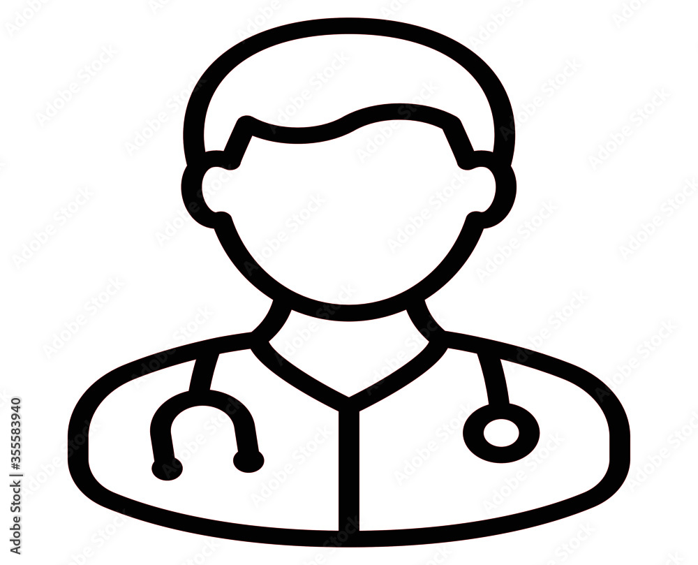 DOCTOR icon vector for web and app DOCTOR icon vector for web and app
