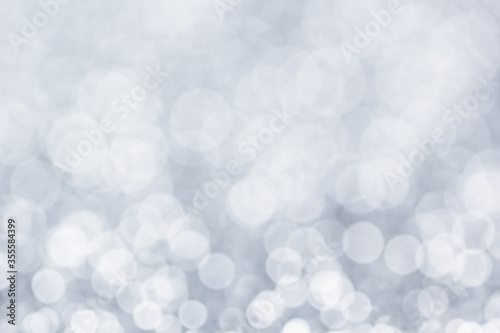 Abstract white bokeh background, Christmas background