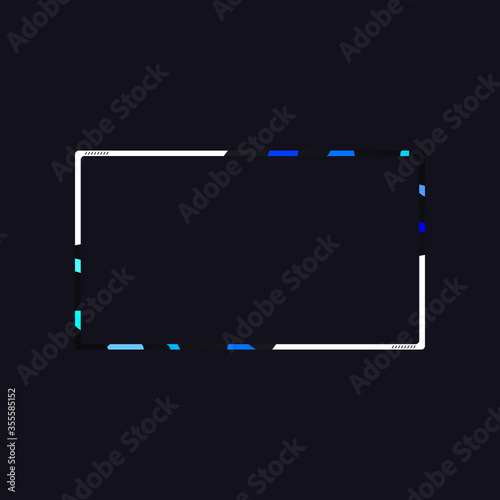 Streaming cool face cam panel design - VECTOR