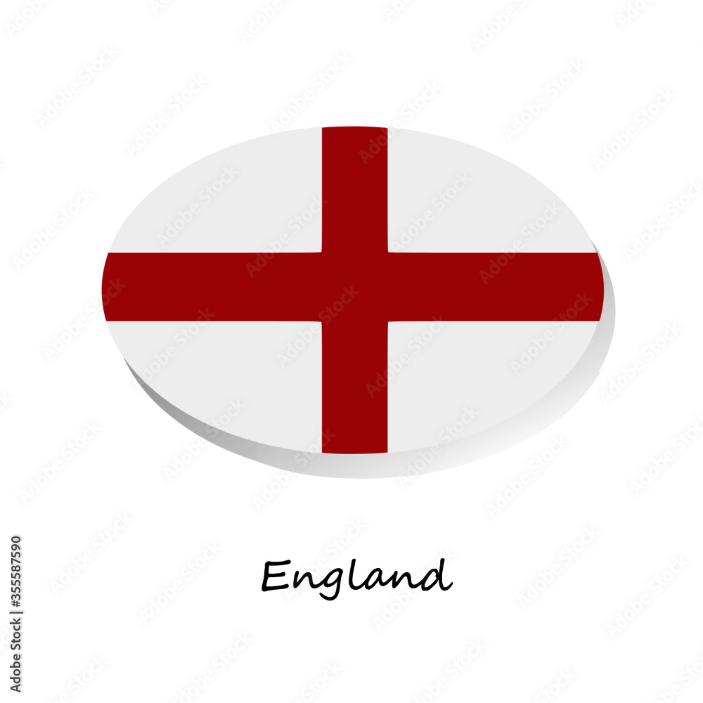 Obraz premium The flag of England's national. For banner, tempate, icon, media.