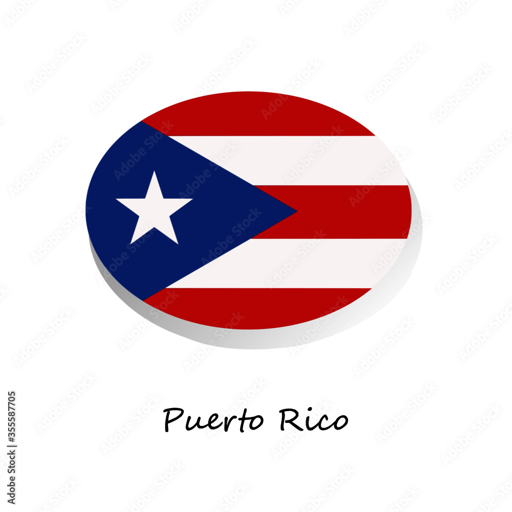 The flag of Puerto Rico's national. For banner, tempate, icon, media. The flag of Puerto Rico's national. For banner, tempate, icon, media.