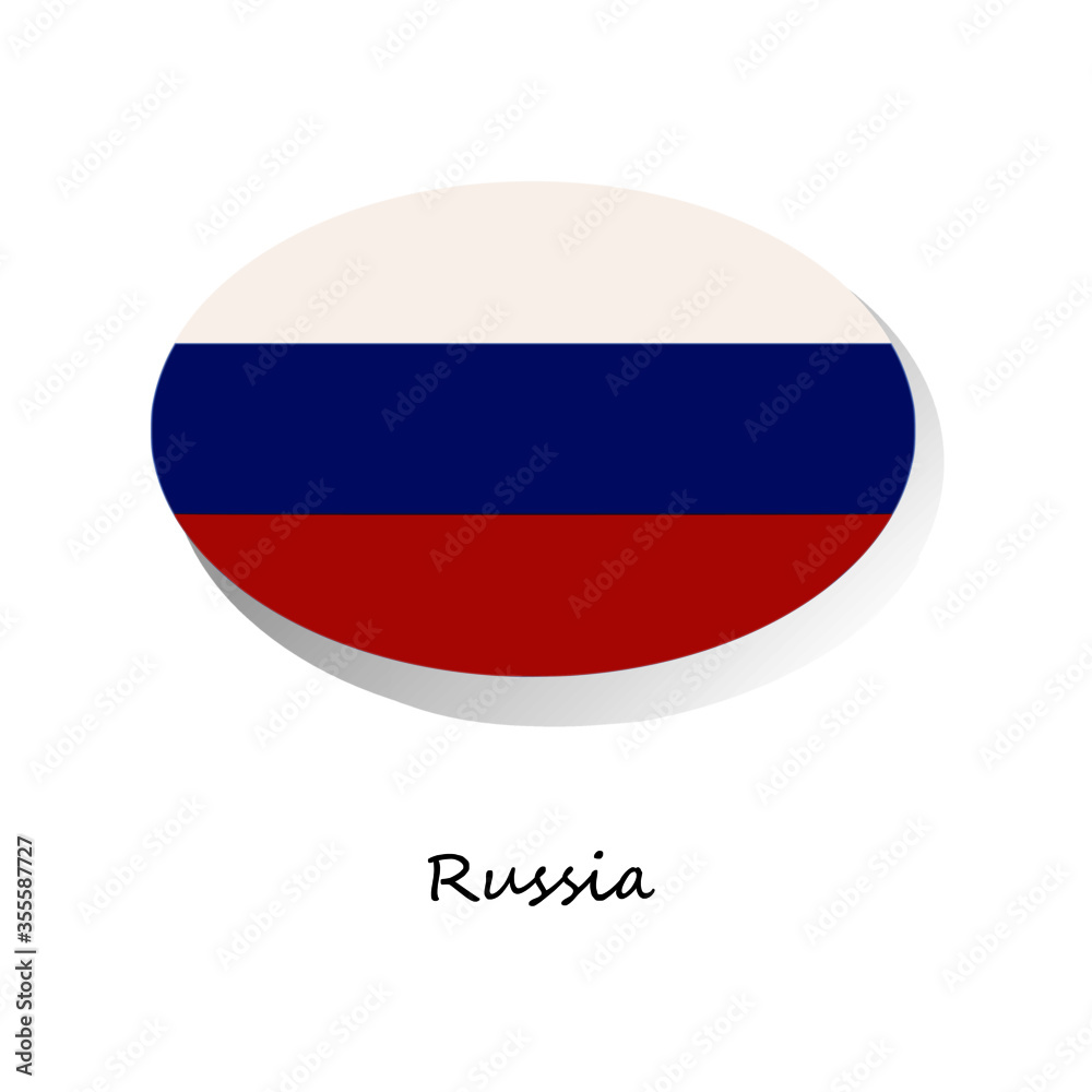 The flag of Russia's national. For banner, tempate, icon, media. The flag of Russia's national. For banner, tempate, icon, media.