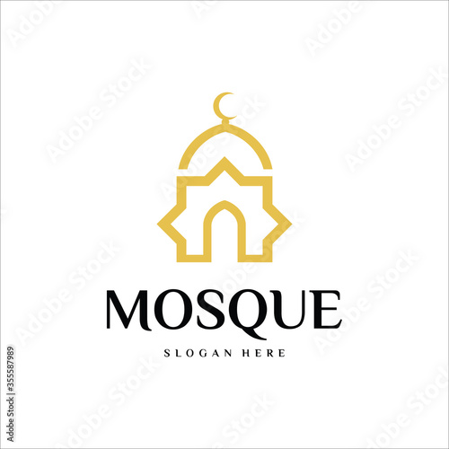 Mosque Logo, Mosque Logo Vector, Islamic Logo