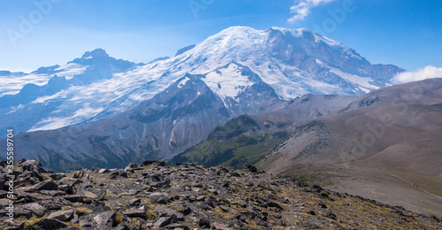 Hiking the Burroughs Trail in Mount Rainier National Park photo
