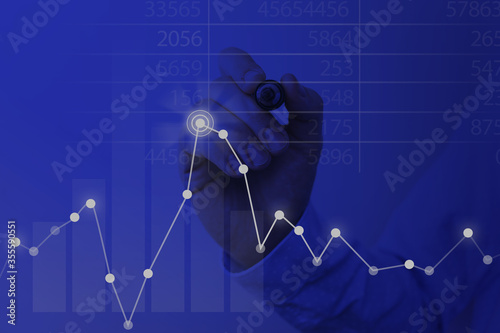 Unstable High Risk Trend Movement Performance Financial Chart Status Report photo