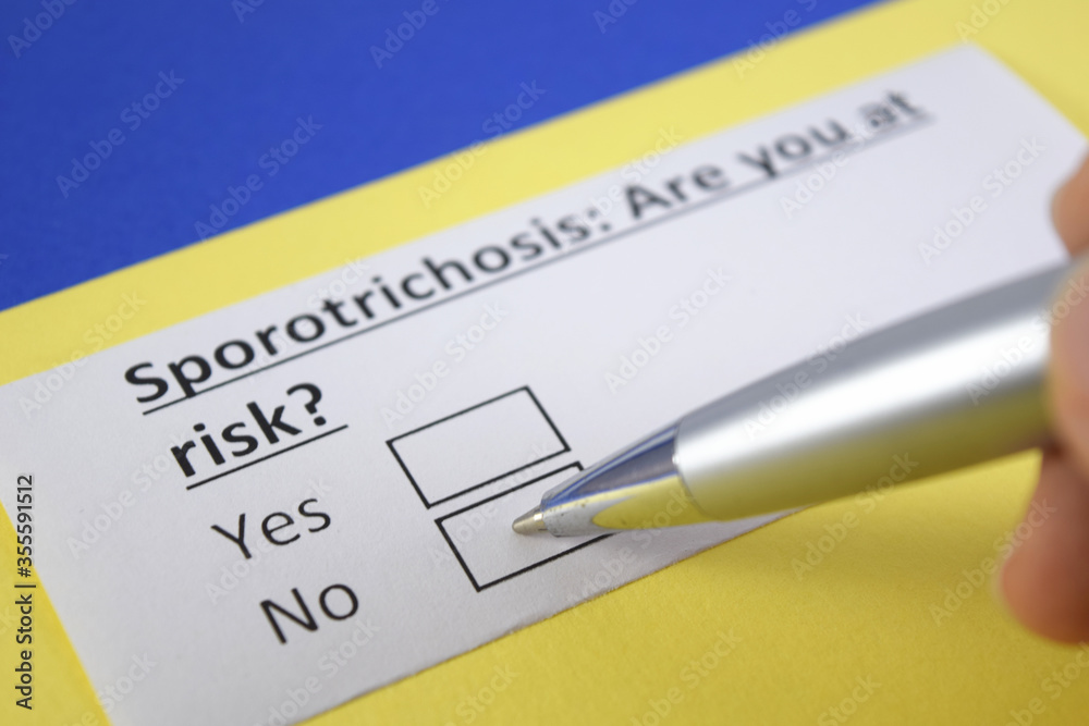 Obraz premium Questionnaire about health problems