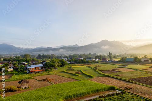 Sunrise at countryside