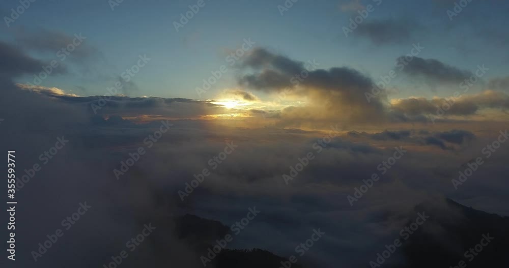 Aerial Shot Phu Chi Fa Chiang Rai north, of thailand by drone Aerial Shot Phu Chi Fa Chiang Rai north, of thailand by drone