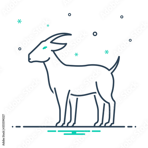 Mix icon for goat  © WEBTECHOPS