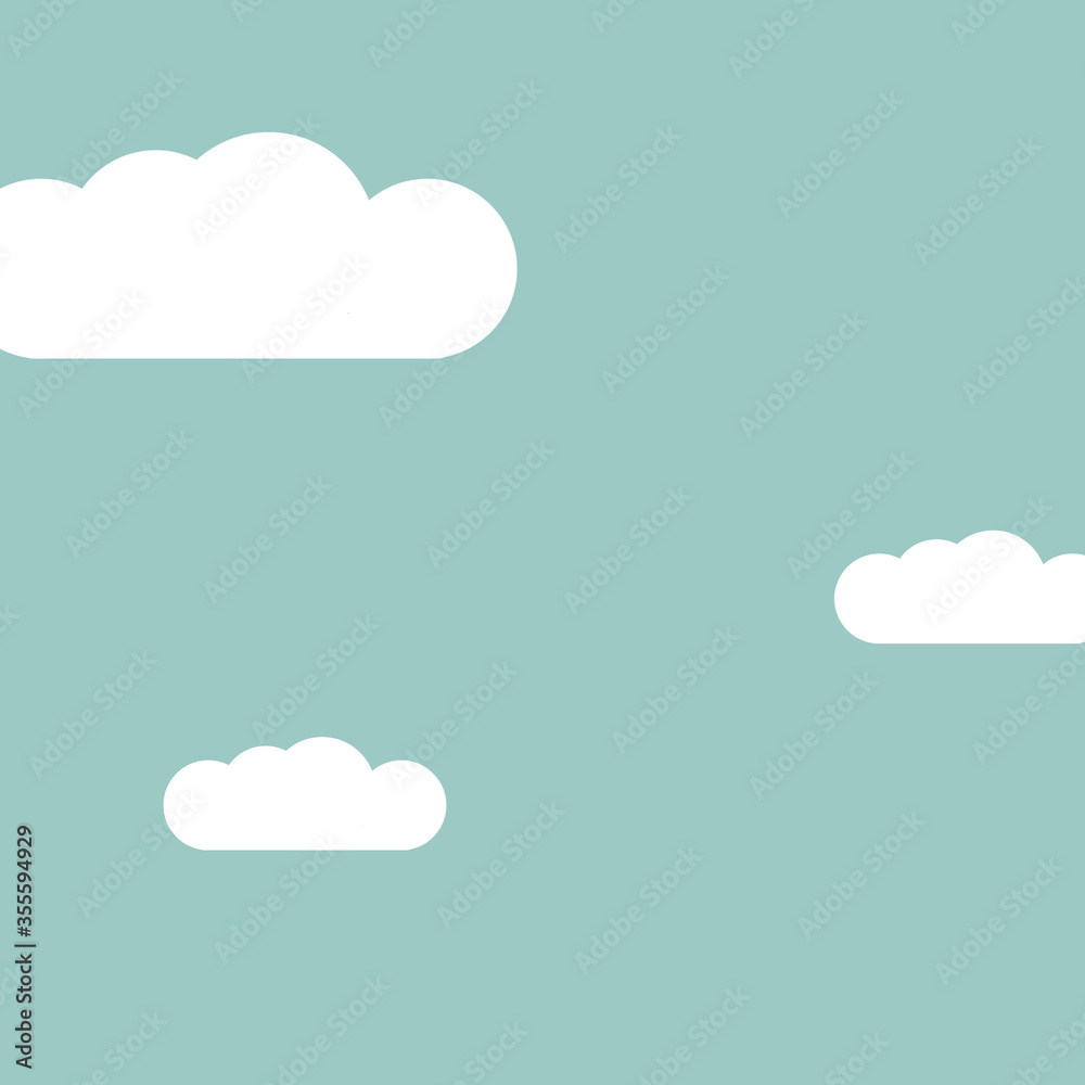 blue sky with white clouds, vector illustration blue sky with white clouds, vector illustration