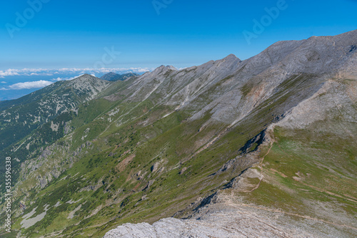Panorama of Pirin national park in Bulgaria photo