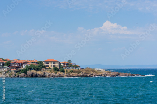 Navigation on the sea, view to Sozopol harbor, history view to Sozopol Harbor, Sozopol, Bulgaria, Europe