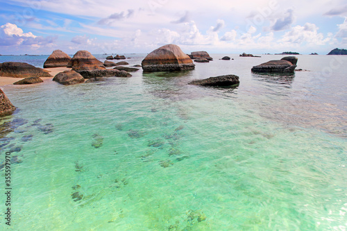 Batu Belayar Island in Belitung, Indonesia photo