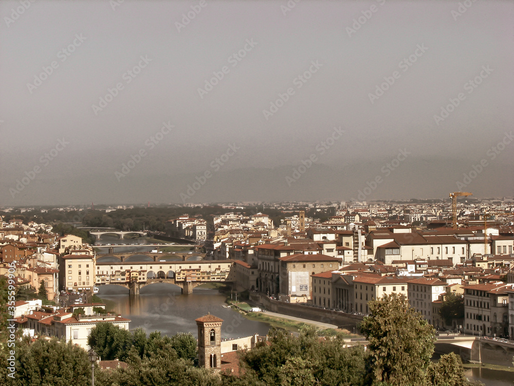 Ponte Vecchio Florence at Arno river - Italy