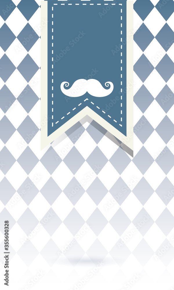 mustache on banner of fathers day vector design mustache on banner of fathers day vector design