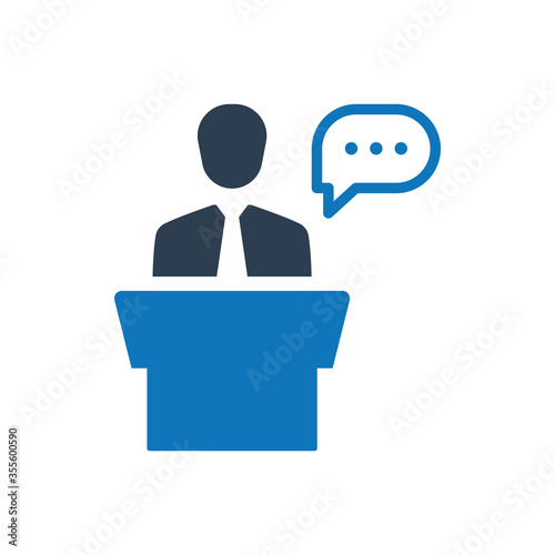 Business lecture icon