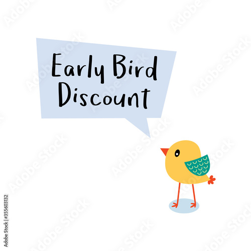 early bird discount message