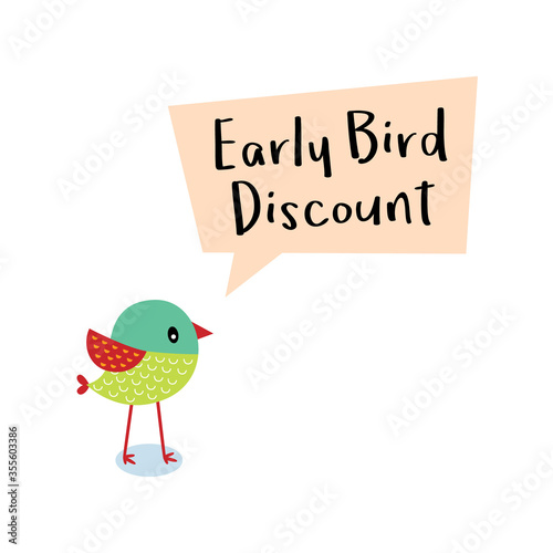 early bird discount message