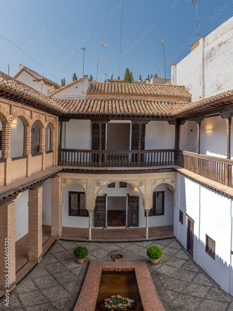 Casa Morisca Horno de Oro in Spanish town Granada Stock Photo | Adobe Stock