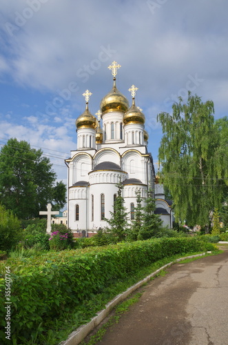 Cathedral of St. Nicholas the Wonderworker in St. Nicholas convent. Pereslavl-Zalessky, Yaroslavl region. Golden ring of Russia