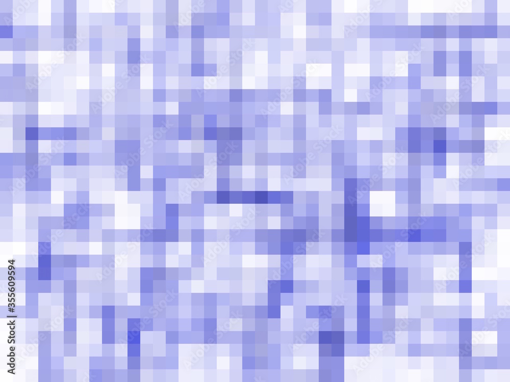 Fototapeta premium geometric square pixel pattern abstract background in blue