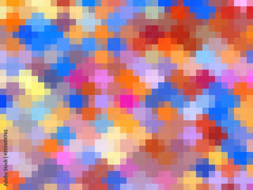 geometric square pixel pattern abstract in pink blue orange geometric square pixel pattern abstract in pink blue orange