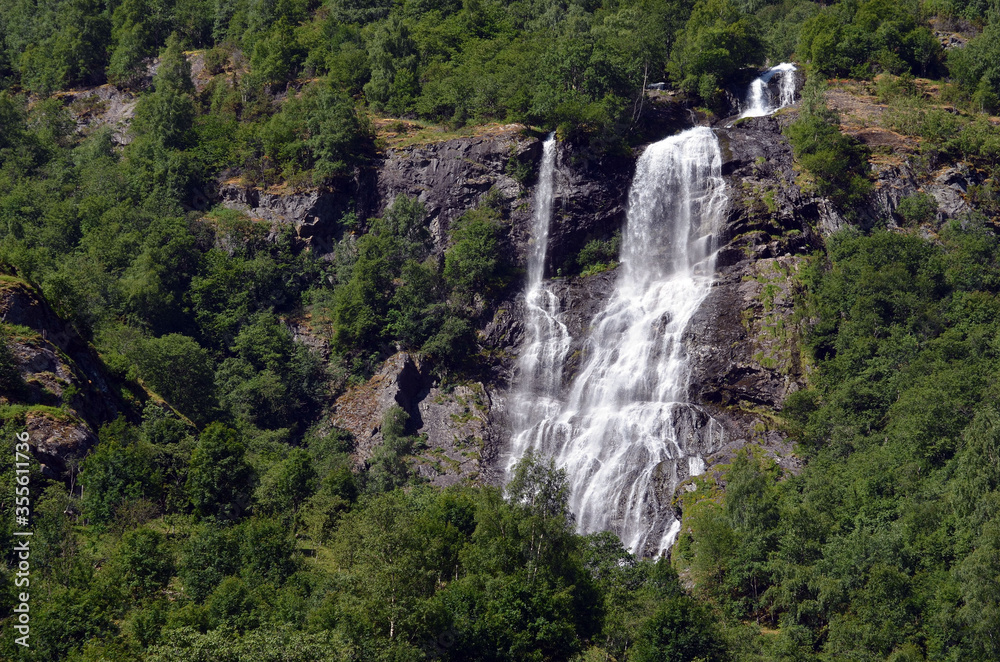 Obraz premium Beautiful Norwegian countryside .Flam, Norway, Scandinavia