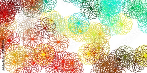 Light Multicolor vector background with spots.