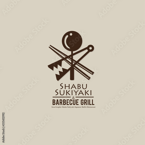 shabu sukiyaki and grill sign symbol logo icon food restaurant