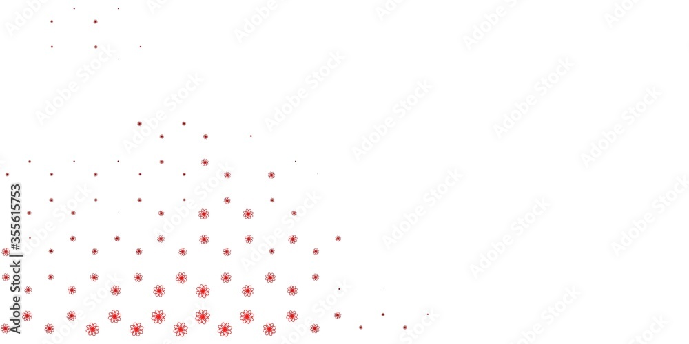 Light Red vector pattern with lines.