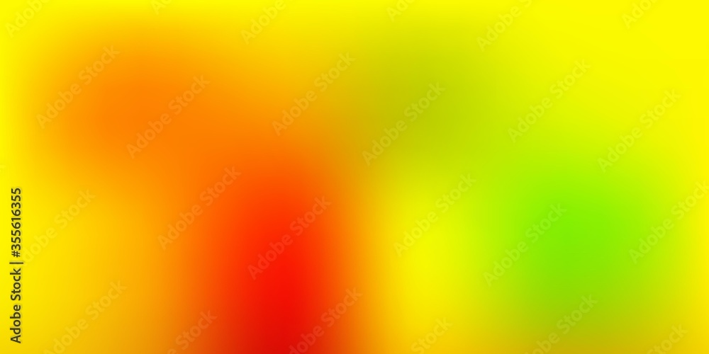 Light Green, Yellow vector gradient blur drawing.
