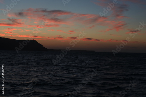 Summer sunset in Santorini island in Greece © Claudio