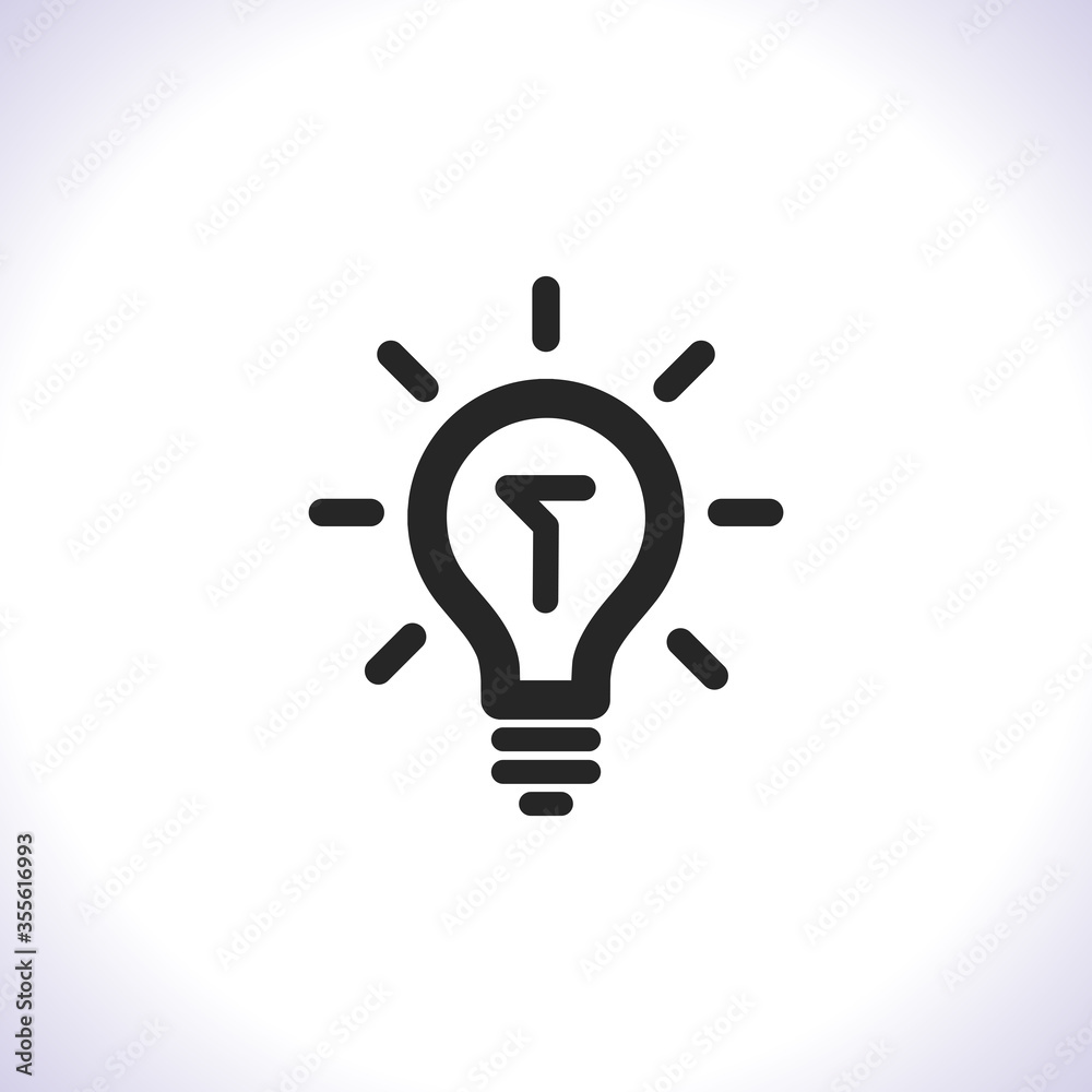 Lamp Vector icon . Lorem Ipsum Illustration design