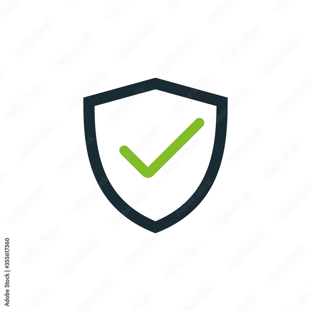 Shield icon vector logo design template. Shield icon vector logo design template.