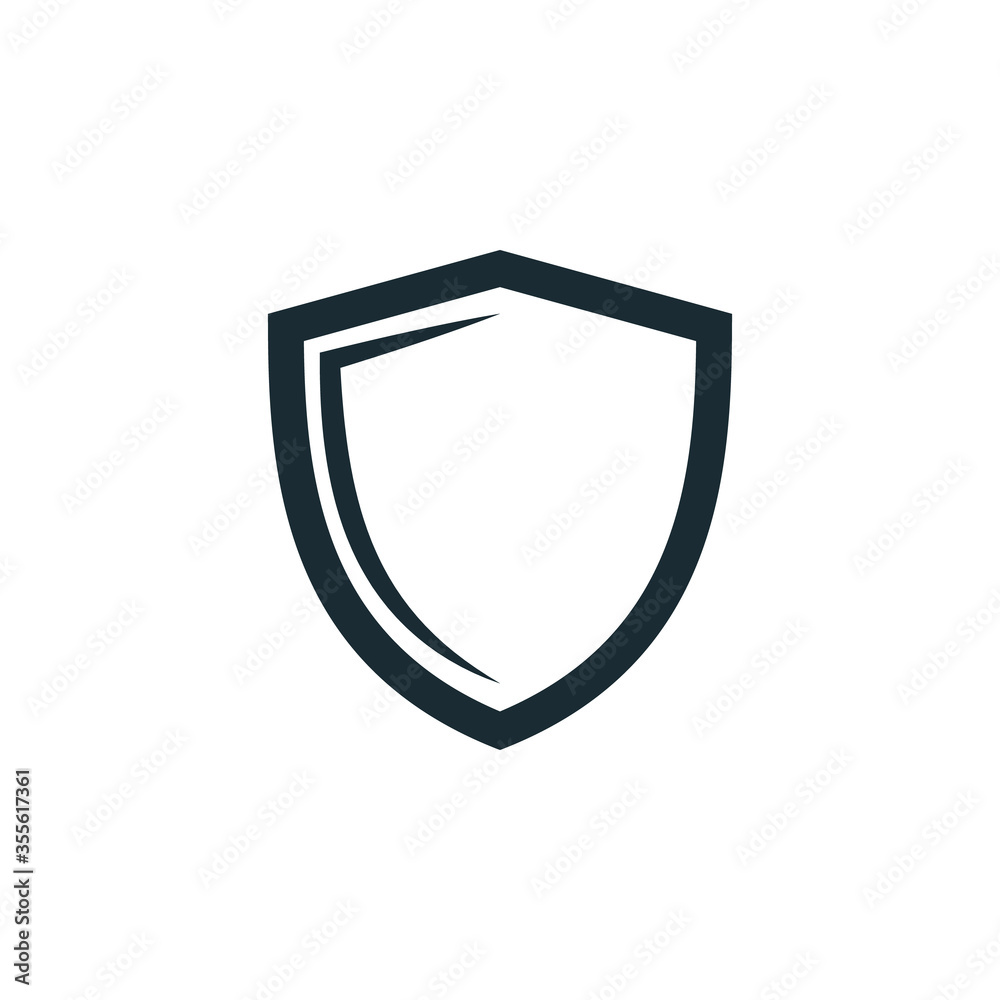 Shield icon vector logo design template. Shield icon vector logo design template.