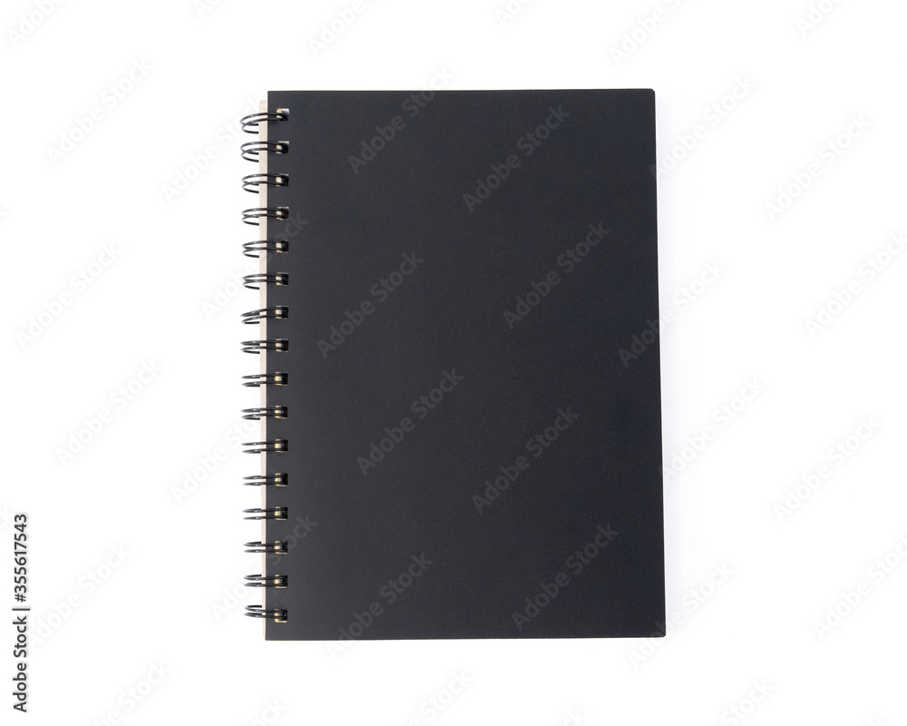 White office desk table with a black notebook. Top view with copy space, flat lay.
White office desk table with a black notebook. Top view with copy space, flat lay.