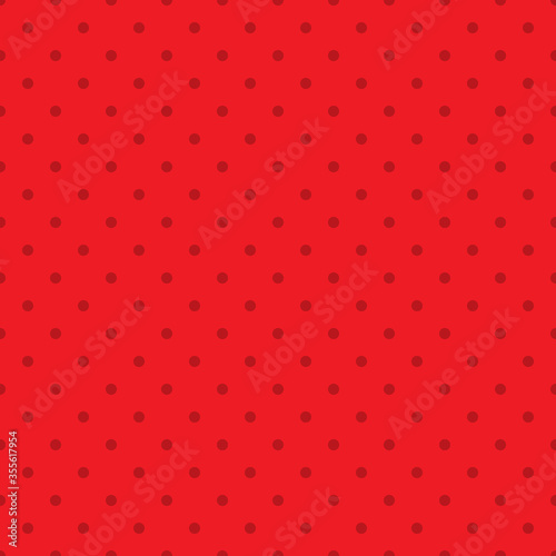 Seamless red polka dot background