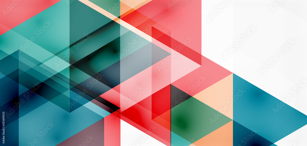 Geometric abstract background, mosaic triangle and hexagon shapes. Trendy abstract layout template for business or technology presentation, internet poster or web brochure cover, wallpaper Geometric abstract background, mosaic triangle and hexagon shapes. Trendy abstract layout template for business or technology presentation, internet poster or web brochure cover, wallpaper