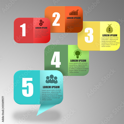 modern infographics options banner