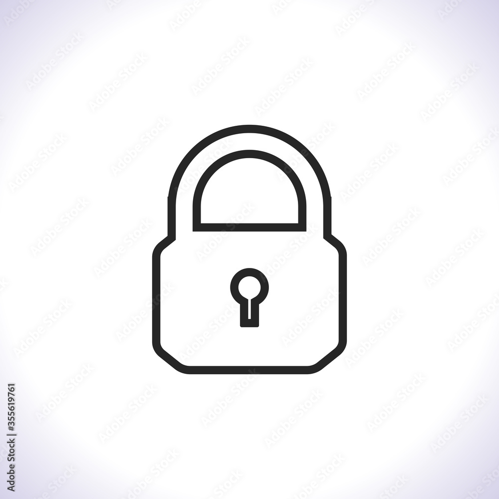 Lock Vector icon . Lorem Ipsum Illustration design Lock Vector icon . Lorem Ipsum Illustration design