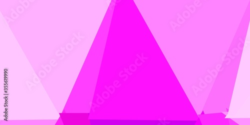 Light purple, pink vector poly triangle texture. © Guskova