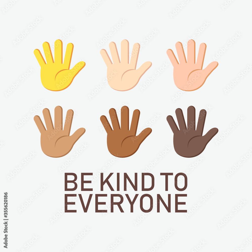 Hand Icon Be kind to Everyone Vector Illustration Design can be Print on T-shirt Banner Poster Stickers Hand Icon Be kind to Everyone Vector Illustration Design can be Print on T-shirt Banner Poster Stickers