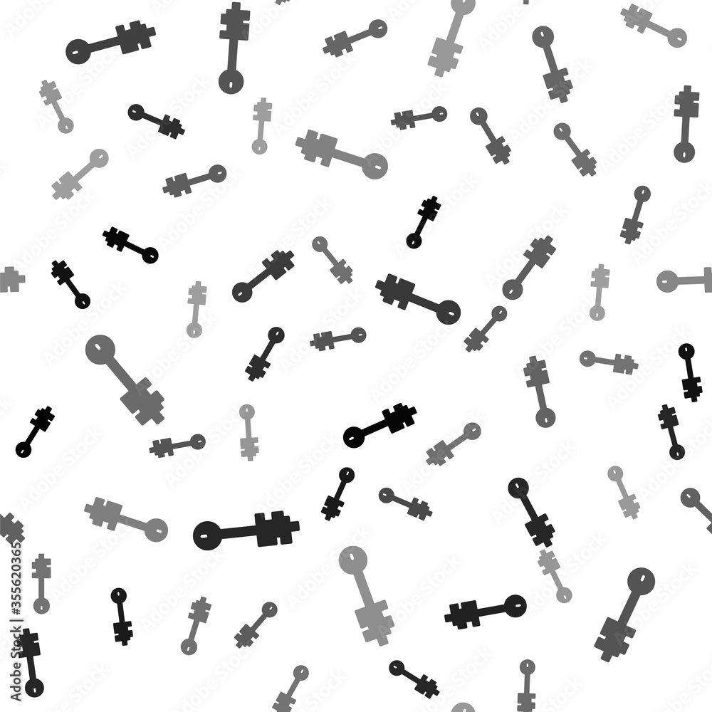 Black Old key icon isolated seamless pattern on white background. Vector Illustration. Black Old key icon isolated seamless pattern on white background. Vector Illustration.