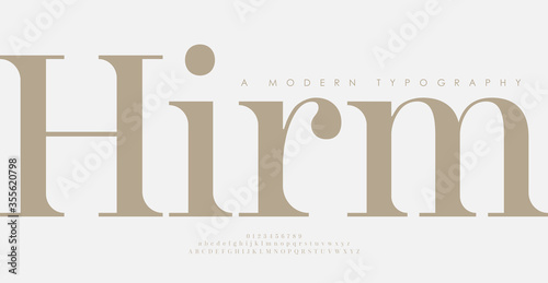 Elegant awesome alphabet letters font and number. Classic Lettering Minimal Fashion Designs. Typography fonts regular uppercase and lowercase. vector illustration