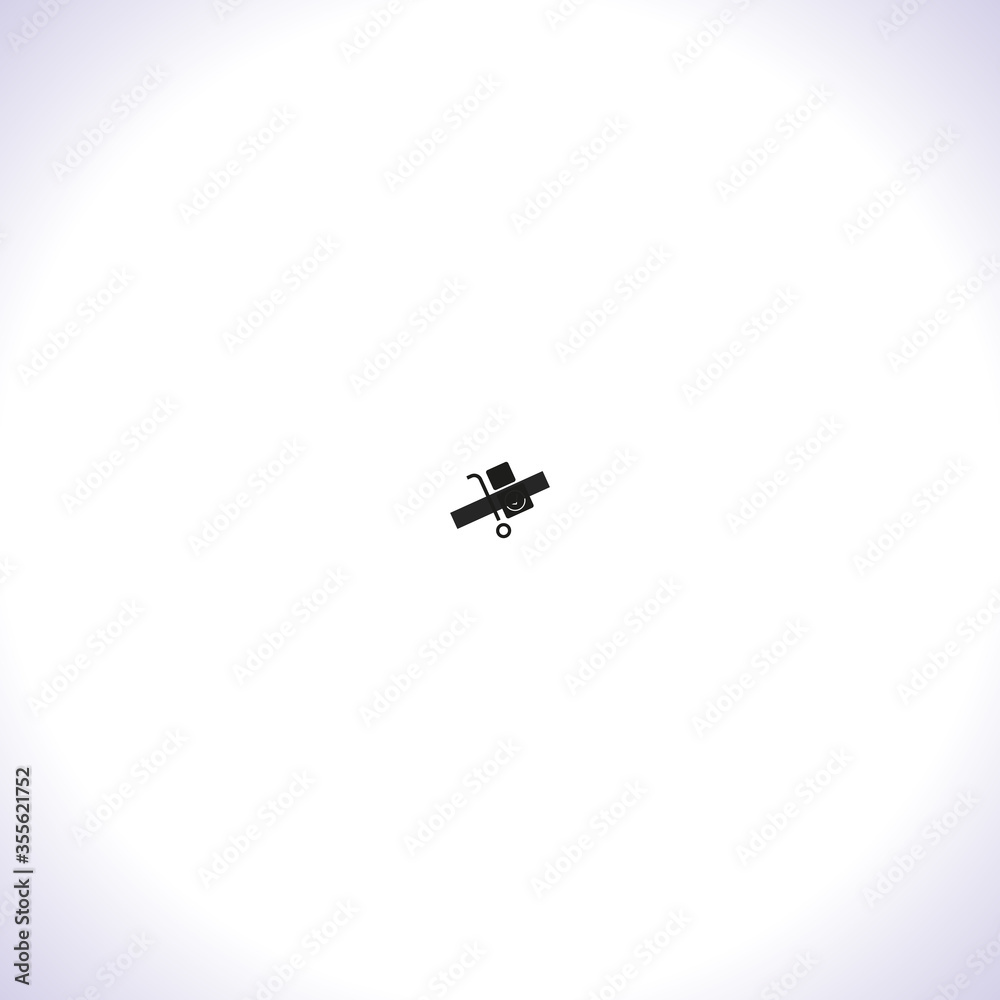 Vector icon cart with box 10 EPS . Lorem Ipsum Illustration design Vector icon cart with box 10 EPS . Lorem Ipsum Illustration design