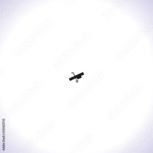 Vector icon cart with box 10 EPS . Lorem Ipsum Illustration design