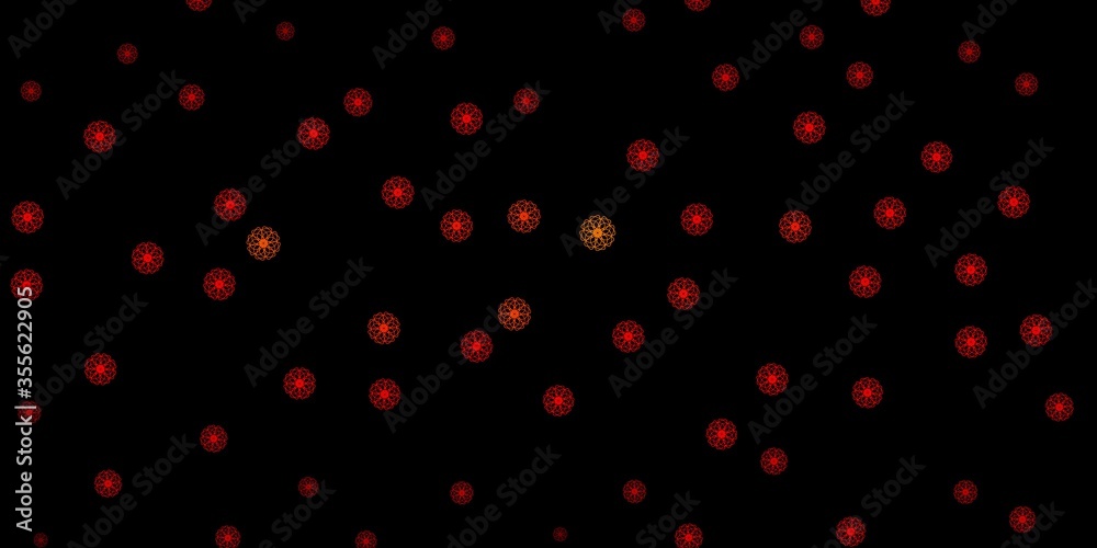 Dark Orange vector template with abstract forms. Dark Orange vector template with abstract forms.