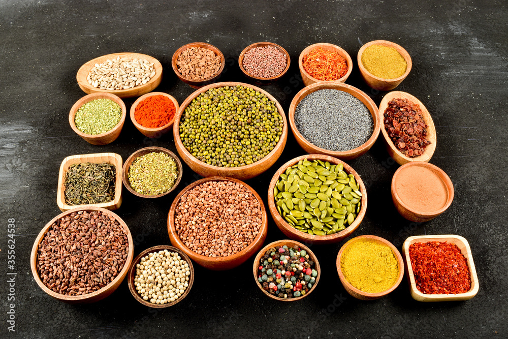 black, dark, bowl, colorful, cooking, spice, ingredient, dry, condiment, flavor, aroma, powder, aromatic, various, cuisine, collection, different, indian, seasoning, color, spicy, taste, chili, variet black, dark, bowl, colorful, cooking, spice, ingredient, dry, condiment, flavor, aroma, powder, aromatic, various, cuisine, collection, different, indian, seasoning, color, spicy, taste, chili, variet