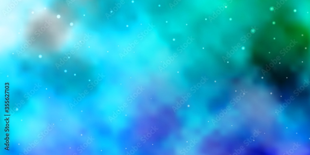 Light Blue, Green vector background with small and big stars. Blur decorative design in simple style with stars. Pattern for websites, landing pages. Light Blue, Green vector background with small and big stars. Blur decorative design in simple style with stars. Pattern for websites, landing pages.